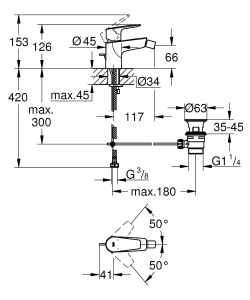 Смеситель для биде Grohe BauEdge 23331001