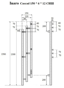 Полотенцесушитель Маргроид Inaro 3 Cascade СНШ электрический (таймер) 6 крючков хром, 120х12 3 секции 6 крючков, хром