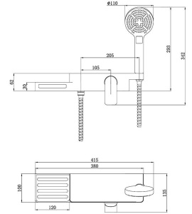 Смеситель для душа Lemark Unibox LM6903CW
