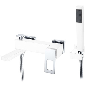 Смеситель для ванны Boheme Q 143-WCR White Chrome