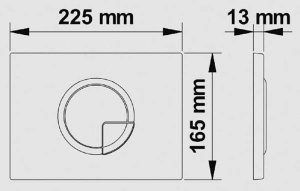Кнопка для инсталляции Berges Novum R8 040028 / R9 040029, бронза глянцевая
