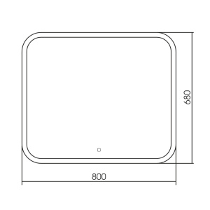 Зеркало Abber See AG6109S-0.8