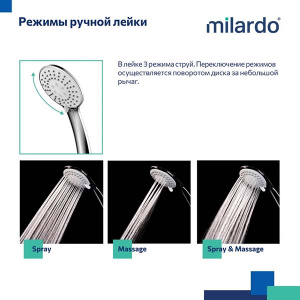 Смеситель для ванны Milardo Demi DEMSB02M02
