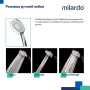 Смеситель для ванны Milardo Demi DEMSB02M02