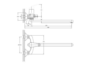 Смеситель для ванны Haiba HB2236