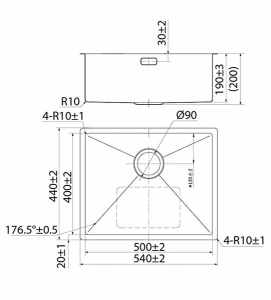 Кухонная мойка Iddis Edifice EDI54S0i77