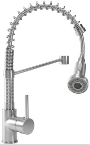 Смеситель для кухонной мойки Rea Spring Nikiel matt REA-B4806 / Chrome REA-B9145, никель