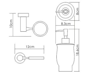 Дозатор для жидкого мыла Wasserkraft K-24299