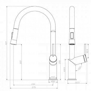 Смеситель для кухонной мойки Lemark Minima LM3850C