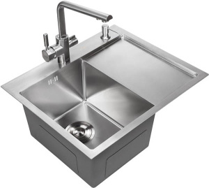 Кухонная мойка Avina HM5848 с коландером и дозатором