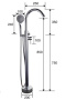 Смеситель для ванны Gappo G3098