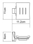 Мыльница Wasserkraft Leine K-5029WHITE
