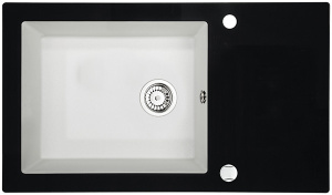 Кухонная мойка Deante Capella ZSC-AX2C / ZSC-GX2C / ZSC-SX2C, 86х50, графитовый металлик