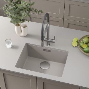 Кухонная мойка Roxen Gap 360270-54SG Storm Gray, 54х42, storm gray