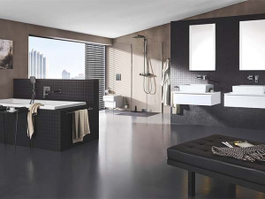 Смеситель встраиваемый Grohe Eurocube 19895AL0, темный графит матовый