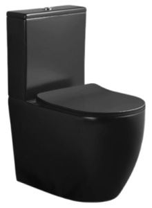 Напольный унитаз Cerutti Ortler MB CT9866 безободковый, черный матовый