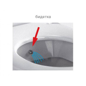 Напольный унитаз Vitra Grand 9763B003-1206 с функцией биде и смесителем