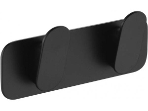 Планка с крючками Grocenberg AC0052 / AC0054 черный матовый, 29 см 4 крючка, черный матовый