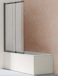 Душевая шторка на ванну Vincea VSB-1E100CLGM, 100х145, прозрачный