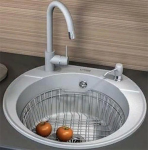 Корзина для кухонной мойки Polygran F-08