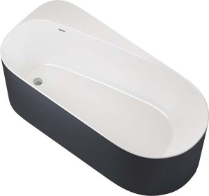 Акриловая ванна Allen Brau Priority 1 2.31001.20/AM / 2.31001.21/AM, 170х80, белый матовый, антрацит