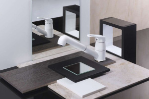 Смеситель для кухонной мойки Omoikiri Tateyama-S-WH / PA / EV / BE, белый