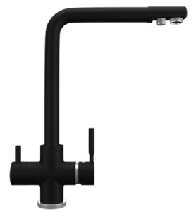 Смеситель для кухонной мойки Ulgran UQ-016, уголь