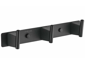 Планка с крючками Shevanik SG5731H / SG5741H, 38 см 4 крючка, черный