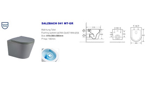 Подвесной унитаз WeltWasser Salzbach 041 MT-GR