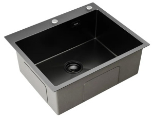 Кухонная мойка Axus LS-5044BD с коландером, дозатором и держателем губки