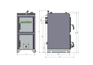 Твердотопливный котел Sakovich STANDART PRO 26