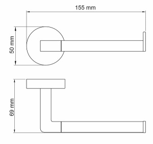 Держатель для полотенец Wasserkraft Asphe K-77796