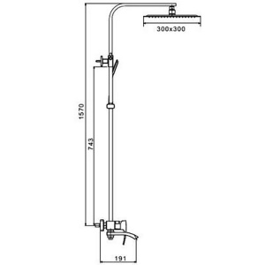 Душевая стойка Gappo G2407-11