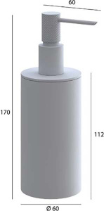 Дозатор Boheme Uno Matt White 10980-MW