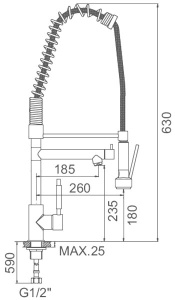 Смеситель для кухонной мойки Ledeme L76005-2