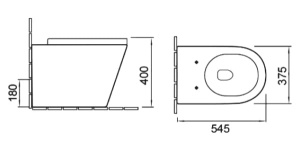 Приставной унитаз SantiLine SL-5020