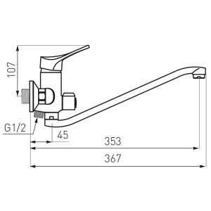 Смеситель для ванны Ferro Stillo BSL55A