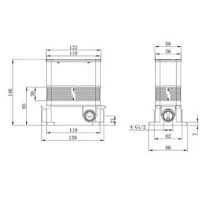 Смеситель встраиваемый Caprigo Adria-uno 02-551-CRM (2 функции)