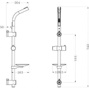 Душевая штанга Lemark LM8071C