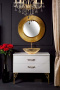 Зеркало Boheme Shine 528-G light золото