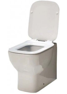 Приставной унитаз BelBagno Vaso BB127CB безободковый, белый