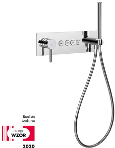 Смеситель встраиваемый Omnires Y GoClick Y1239/1GCCR (4 функции) кнопочный