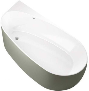 Акриловая ванна Allen Brau Priority 2 2.31002.20/CGM / 2.31002.21/CGM, 170х80, белый матовый, цементно-серый