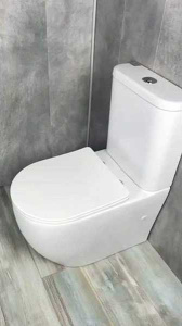 Напольный унитаз Gid Tr2177 с сиденьем Soft Close, белый