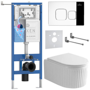 Комплект инсталляции 6 в 1 Roxen StounFix Dual Fresh 968273 с аромадозатором, хром глянец