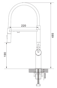 Кухонная мойка Roxen Snake 560220-60-GS PVD (gold, износостойкое покрытие) с коландером, дозатором и смесителем Rose R458G, 60х48, брашированное золото