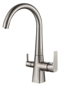 Смеситель для кухонной мойки Zorg Steel Hammer SH 819 под фильтр, сатин
