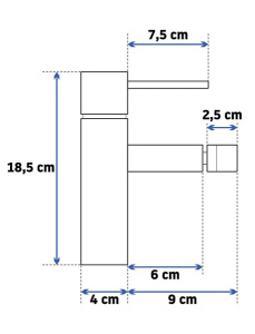 Смеситель для биде Rea Tess Gold B8807 / Gold Matt B7010, золото