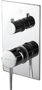 Смеситель скрытого монтажа Bravat Arc P69193C-2-ENG (2 функции), хром