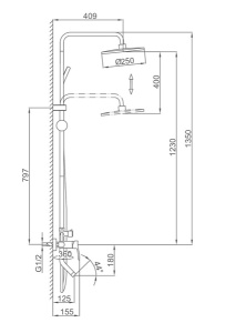 Душевая стойка Frap F24011-9